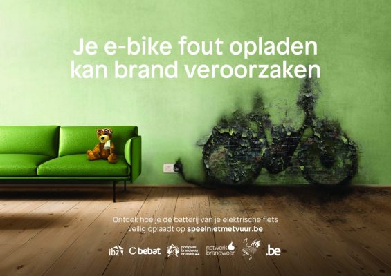 Brandpreventie: je elektrische step of fiets veilig opladen